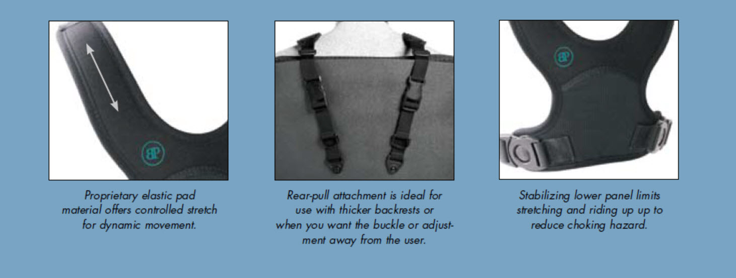 Bodypoint Stayflex Front Pull Wheelchair Harnesses